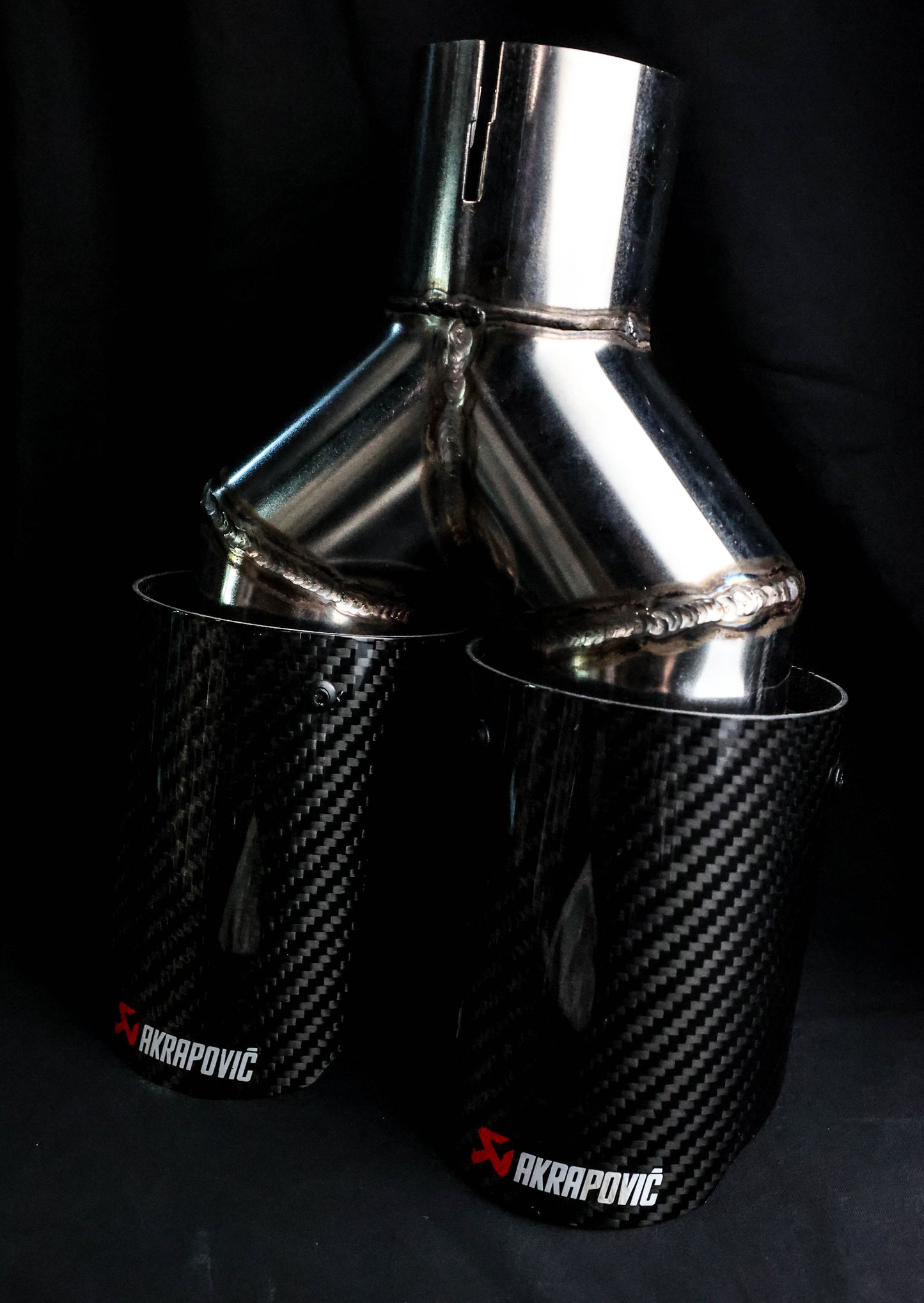 AKRAPOVIC 2.5" DOIBLE EXHAUST TIP