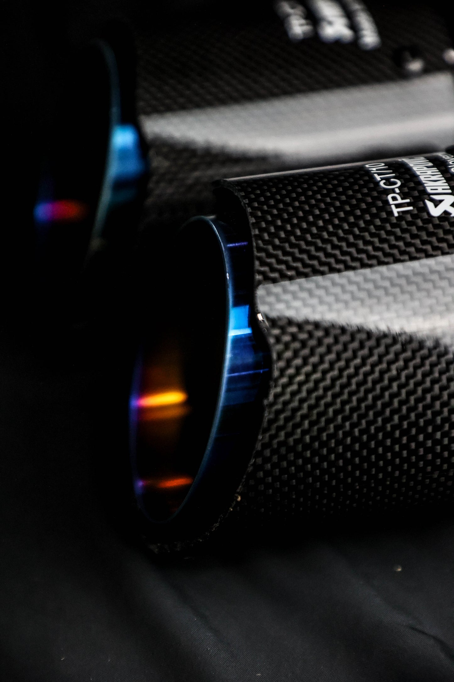 AKRAPOVIC 3" DOUBLE EXHAUST TIP SET