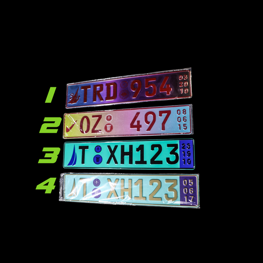 VEHICLE LICENSE LONG FACEPLATE