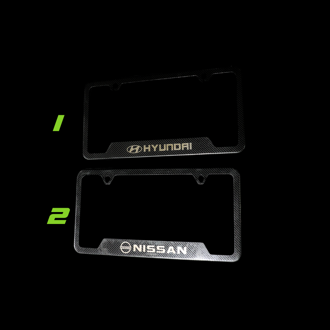 LICENSE PLATE COVERS (CARBON)