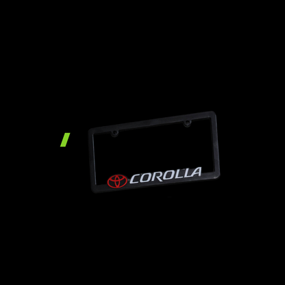 LICENSE PLATE COVERS (BLACK)