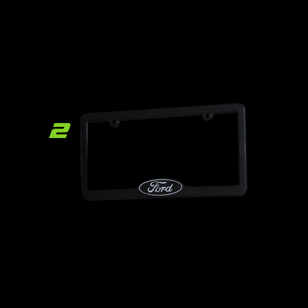 LICENSE PLATE COVERS (BLACK)