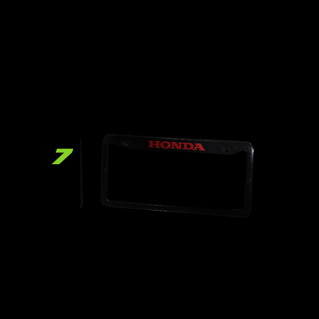 LICENSE PLATE COVERS (BLACK)