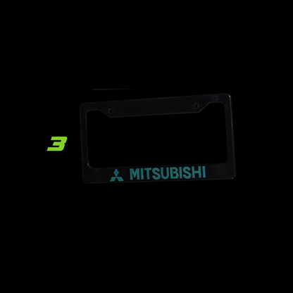 LICENSE PLATE COVERS (BLACK)