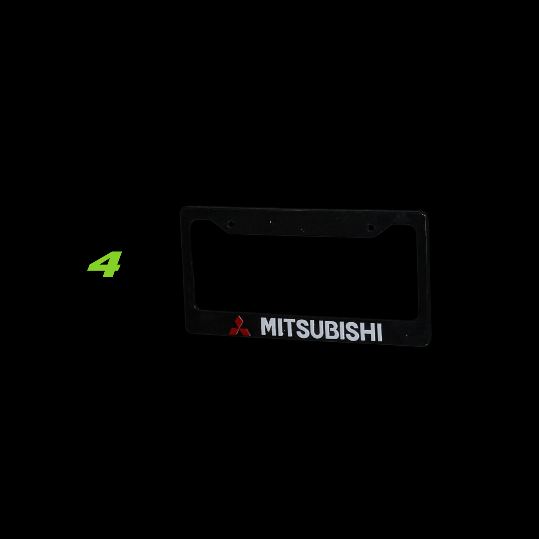 LICENSE PLATE COVERS (BLACK)